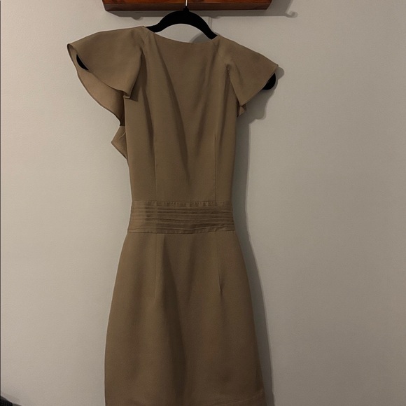 Bebe Beige Ruffle Mini Dress - Picture 3 of 4